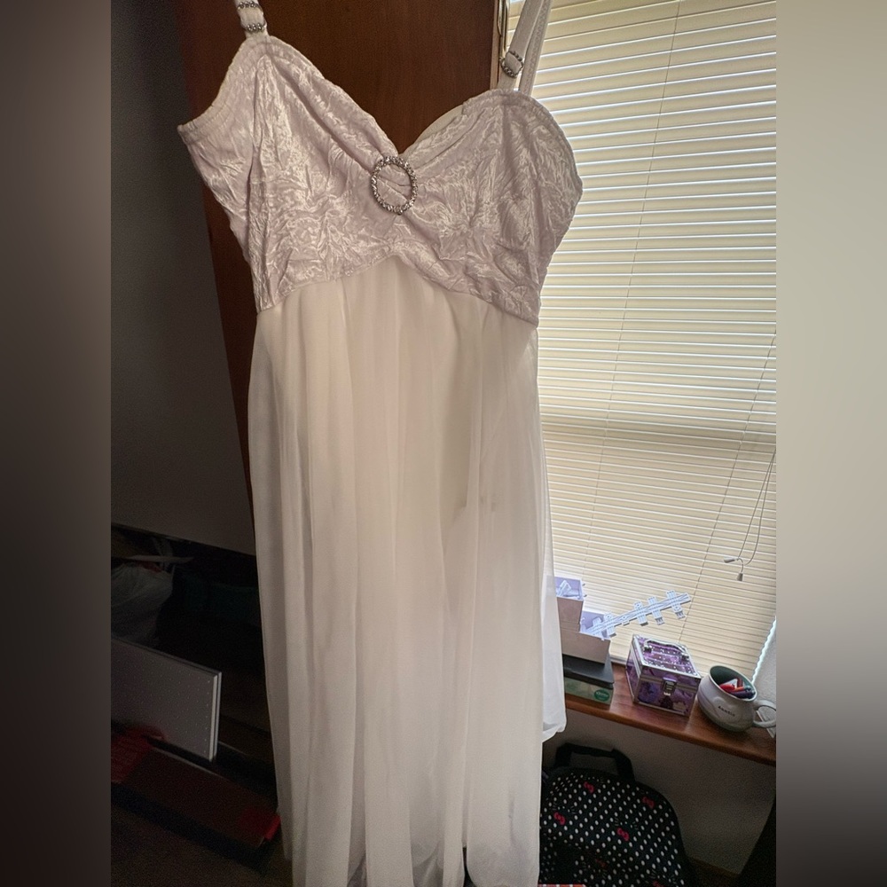 White Gown with Built in Leotard